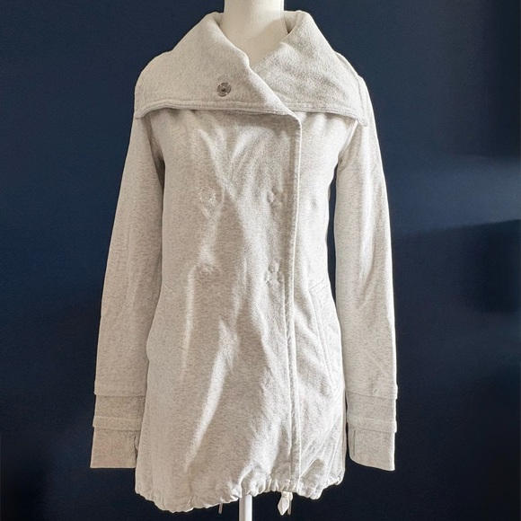 lululemon athletica Jackets & Blazers - Sz4 Lululemon Gratitude Wrap jacket heathered white